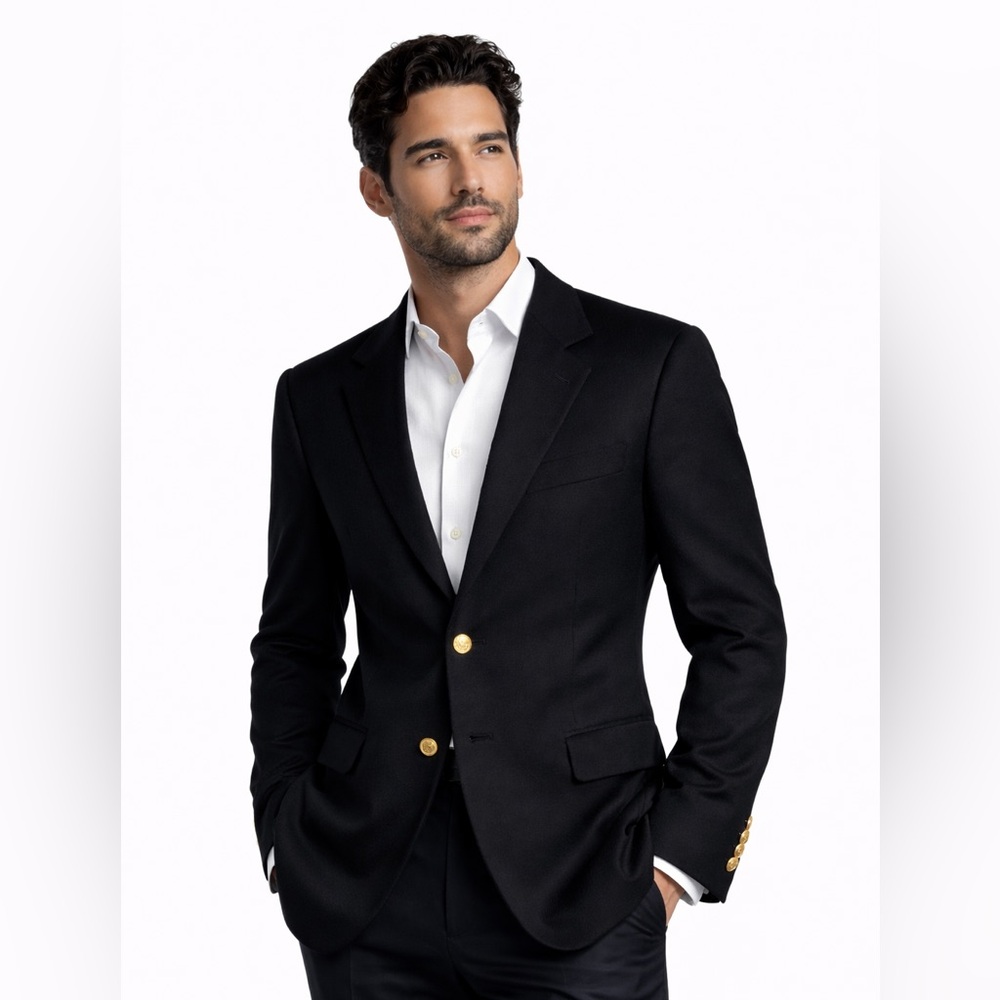 Longchamp Cashmere Blazer Vintage Mens Designer Sport Coat Luxury Italian Jacket